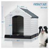 $90 Waleaf Durable Waterproof Plastic Dog House for All Sizes
