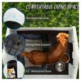 $90 Waleaf Durable Waterproof Plastic Dog House for All Sizes