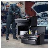 $180 Olympia Tools Tool Chest with Drawer, 26.5in Rolling Chest