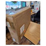 $170 Amunrbrek Cat Litter Box Enclosure with Hidden Storage, White