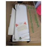 $170 Amunrbrek Cat Litter Box Enclosure with Hidden Storage, White