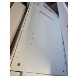 $170 Amunrbrek Cat Litter Box Enclosure with Hidden Storage, White