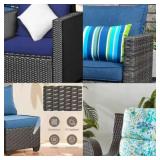 BUILD Your Own Rattan Chair Parts and NEW Cushions, see photos!!