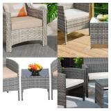 BUILD Your Own Rattan Chair/Table Parts and NEW Cushions!