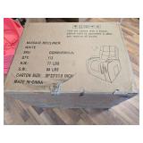 BOX 1 of 2 LAFWELL Rocking Recliner Chair, Massage Rocker, Grey