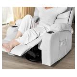 BOX 1 of 2 LAFWELL Rocking Recliner Chair, Massage Rocker, Grey