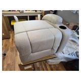 BOX 1 of 2 LAFWELL Rocking Recliner Chair, Massage Rocker, Grey