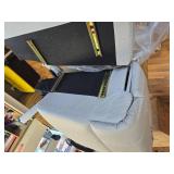 BOX 1 of 2 LAFWELL Rocking Recliner Chair, Massage Rocker, Grey