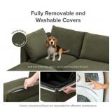 $260 Macy Armrest Set, Olive Green Velvet 2nd Gen