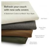 $260 Macy Armrest Set, Olive Green Velvet 2nd Gen