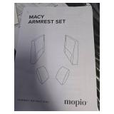 $260 Macy Armrest Set, Olive Green Velvet 2nd Gen