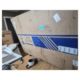 $240 White Vanity Desk with Illuminated Mirror, 12 LED Lights