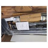 $170 Farmhouse QUEEN Bed Frame with Bookcase Headboard and Storage