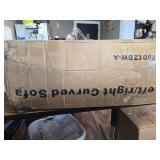 MEISSALIVVE Half-Moon Curved Chairs with Wooden Armrests