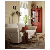 $570 Queen Pull-Out Sofa Bed - 83" Sleeper with Queen Mattress - Ivory