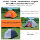 $98 Camping Tents with Double-Layer Inner/Outer, Wind/Rain/Sunproof