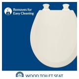 Bemis 500EC Wood Toilet Seat with Easy Clean Hinges