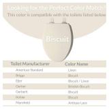 Bemis 500EC Wood Toilet Seat with Easy Clean Hinges