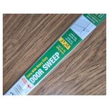 2-3/8 in. X 36 in. Aluminum White and Vinyl Ex-Wide Door Sweep