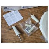 $128 Medic-Aid Elong Open Front Plastic Toilet Seat White 3-in Elev.