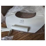 $128 Medic-Aid Elong Open Front Plastic Toilet Seat White 3-in Elev.