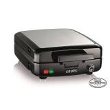 $60 Krups Breakfast Set Stainless Steel Waffle Maker, 4 Slices, 1200W