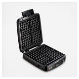 $60 Krups Breakfast Set Stainless Steel Waffle Maker, 4 Slices, 1200W
