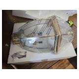 $109 Aston 23.5 in. 3-Light Polished Brass Post Light, Hardwired, No Bulbs