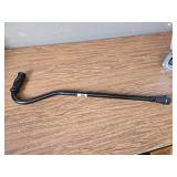 Medline Tall Steel Bariatric Offset Cane 37 48" Adjustable, 500 lb