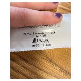 Rada Party Spreader Knife W235, 3.38" Serrated Blade, Made in USA