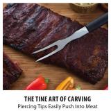 Rada Cutlery Carving Fork Stainless Steel Tines, Resin Handle USA