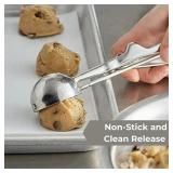 Le Regalo Stainless Steel Cookie Scoop for Cookies, Ice Creams