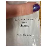 Rada Cutlery Black/Silver Nickel Stainless Steel Pie Server