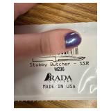 Rada Cutlery Stubby Butcher Knife Stainless Blade, Resin Handle