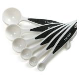 Norpro, White Grip-EZ 6-Piece Measuring Spoons Set, One Size