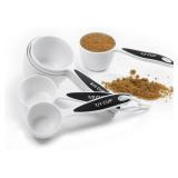 Norpro Grip-Ez Measuring Cup Set of 6 BPA-Free Plastic, White