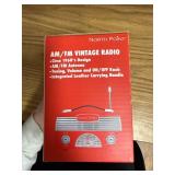 Northpoint AM/FM Portable Vintage Radio Circa 1960s AA Battery Red