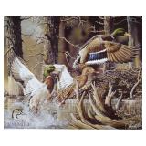 Ducks Unlimited Beaver Pond Tin Sign, 16x13