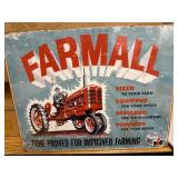 Metal Tractor Sign - Farmall M, 16.5" X 12.5"