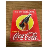 ShopForAllYou Coca Cola Metal Time Sign - The Real Thing