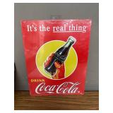 ShopForAllYou Coca Cola Metal Time Sign - The Real Thing