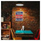 Desperate Enterprises Coca-Cola Tin Sign - 5 Cents Vintage Decor