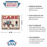 Desperate Enterprises Case Farm Tractors Tin Sign - High Clearance