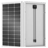 $55 ECO-WORTHY 100W Solar Panel 18V Monocrystalline