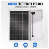$55 ECO-WORTHY 100W Solar Panel 18V Monocrystalline