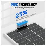 $55 ECO-WORTHY 100W Solar Panel 18V Monocrystalline