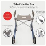$699 byACRE Carbon Ultralight Rollator Walker with 4 Wheels and Seat