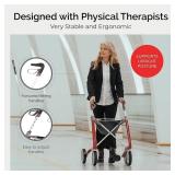 $699 byACRE Carbon Ultralight Rollator Walker with 4 Wheels and Seat