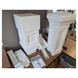 $298 Pemberly Row Weatherproof Traditional Plastic Mail Post in White