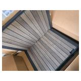 Keter City 30-Gallon Resin Outdoor Storage Box & Side Table, WOOD Grain